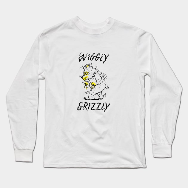 Wiggly Grizzly Long Sleeve T-Shirt by sonhouse5